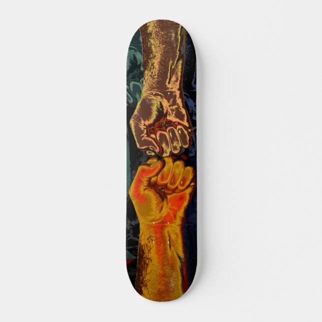 "FIGHT!" (For What's Right) Skateboard Deck (Front)
