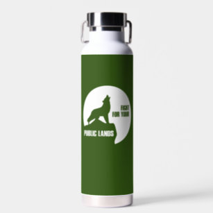 Fight For Your Public Lands Wolf Water Bottle