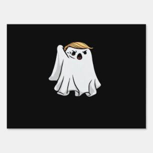 Fight Funny Halloween Trumpkin Sign