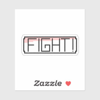 "Fight" Gamers Nostalgia Sticker