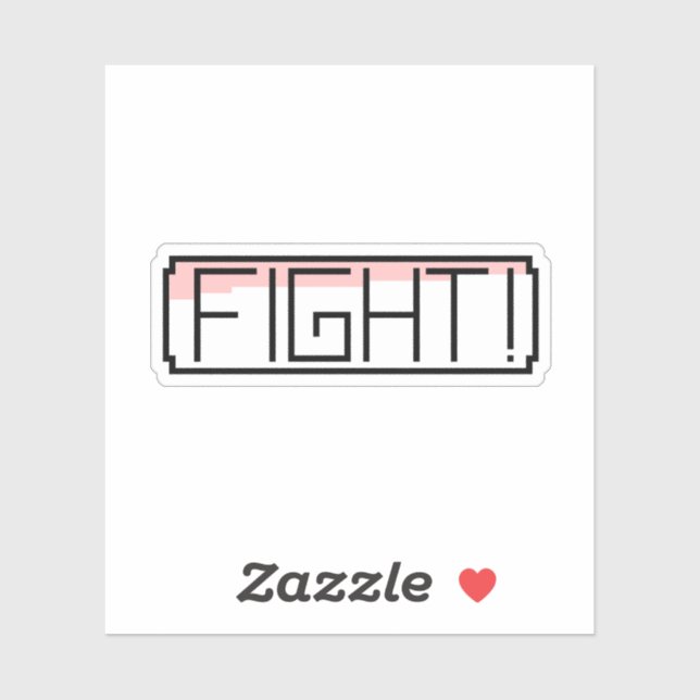 "Fight" Gamers Nostalgia  Sticker (Sheet)