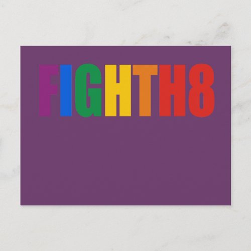 Fight H8 Postcard