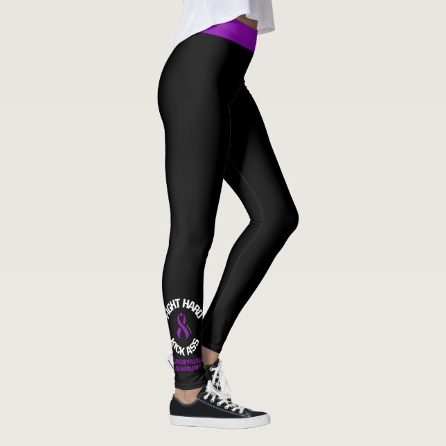 Fight Hard...Fibro Leggings (Right)