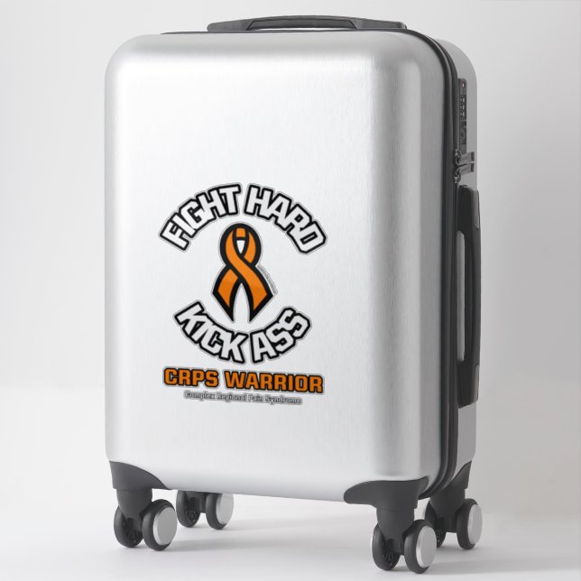 FIGHT HARD KICK...CRPS STICKER (Suitcase)