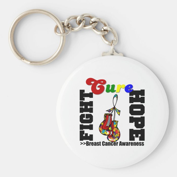 Fight Hope Cure   Autism Keychains