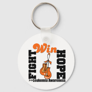 Fight Hope Win - Leukemia Keychain