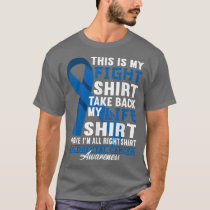 Fight  I UC IBD IBS Crohns Colon Colorectal Cancer T-Shirt