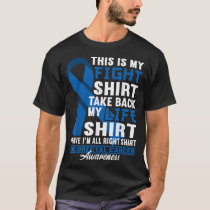 Fight  I UC IBD IBS Crohns Colon Colorectal Cancer T-Shirt