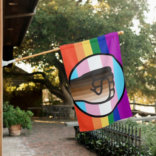 Fight Injustice Embrace Equality House Flag