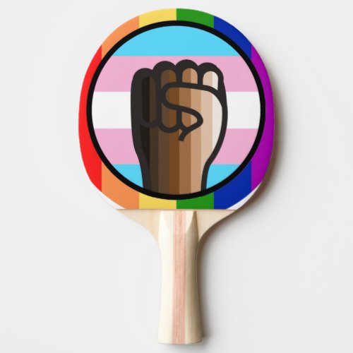 Fight Injustice Embrace Equality Ping Pong Paddle