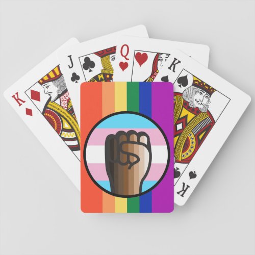 Fight Injustice Embrace Equality Playing Cards