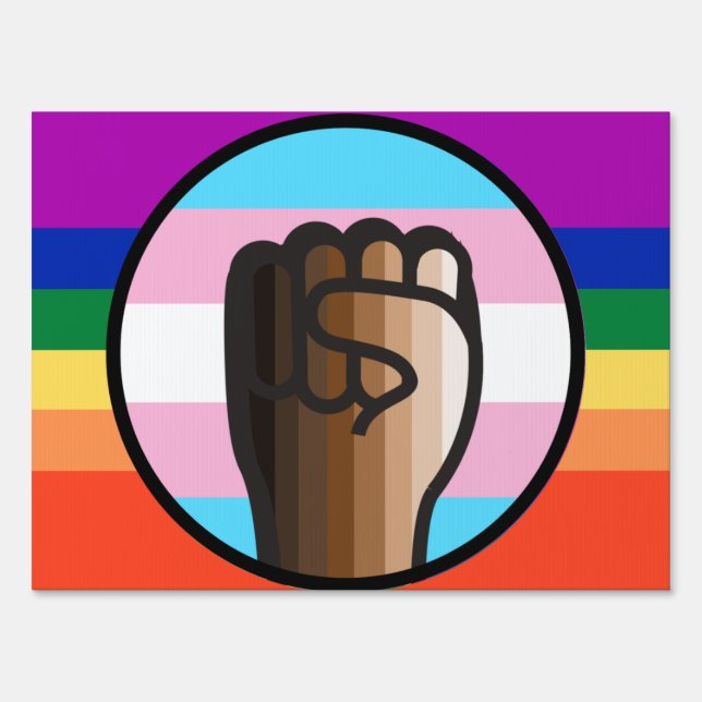 Fight Injustice Embrace Equality Sign (Front)