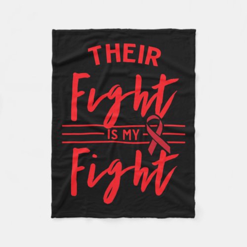 Fight Is My Fight Blood Cancer Awareness 1  Fleece Blanket