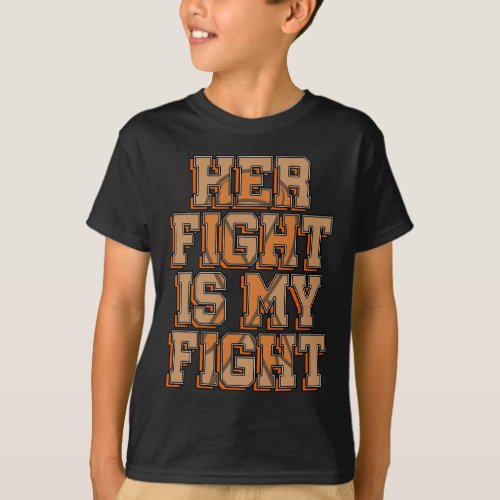 Fight Is My Fight Blood Cancer Leukemia Awareness  T_Shirt