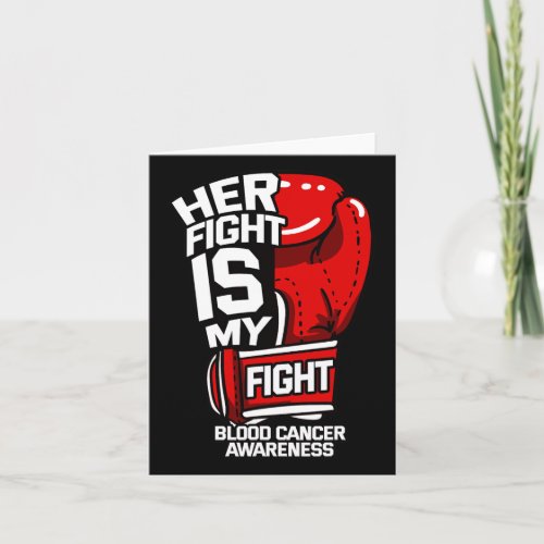 Fight Is My Fight Blood Cancer Liquid Tumor Red Gl Card