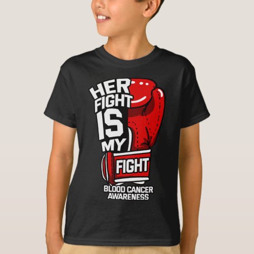 Fight Is My Fight Blood Cancer Liquid Tumor Red Gl T_Shirt