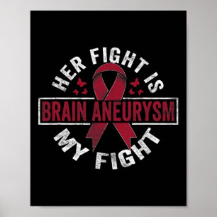 Fight Is My Fight Brain Aneurysm Awareness 2  Poster