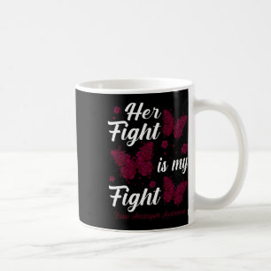 Fight Is My Fight Brain Aneurysm Awareness Butterf Coffee Mug