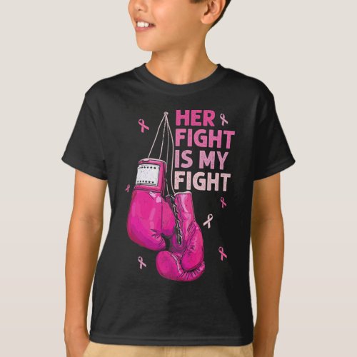 Fight Is My Fight Breast Cancer Awareness Pink Rib T_Shirt