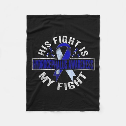 Fight Is My Fight Hydrocephalus Awareness 4  Fleece Blanket