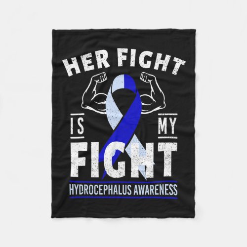 Fight Is My Fight Hydrocephalus Awareness Month Ri Fleece Blanket