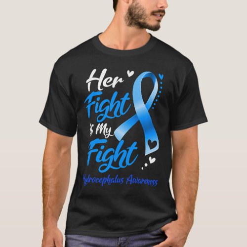 Fight Is My Fight Hydrocephalus Awareness Ribbon  T_Shirt