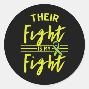 Fight Is My Fight Kidney Disease Awareness 1  Classic Round Sticker