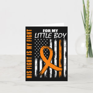 Fight Is My Fight Little Boy Son Leukemia Awarenes Card