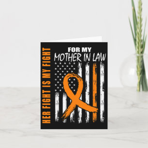 Fight Is My Fight Mother In Law Leukemia Awareness Card