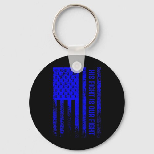 Fight Is Our Fight Alopecia Areata Awareness  Keychain