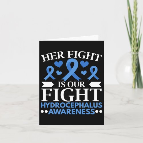 Fight Is Our Fight Brain Tumor Hydrocephalus Aware Card