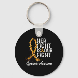 Fight Is Our Fight Leukemia Awareness 1  Keychain