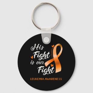 Fight Is Our Fight Leukemia Awareness Support Leuk Keychain