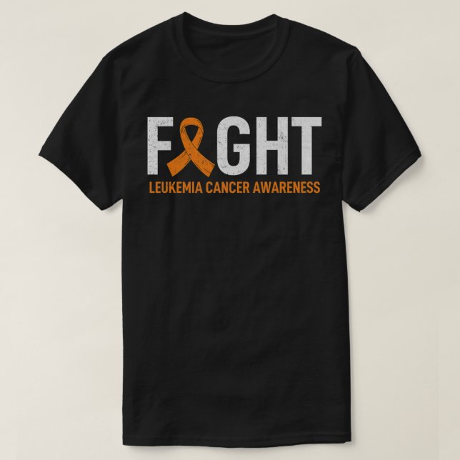 Fight Leukemia Cancer Fighter Leukemia Cancer Awar T-Shirt (Design Front)