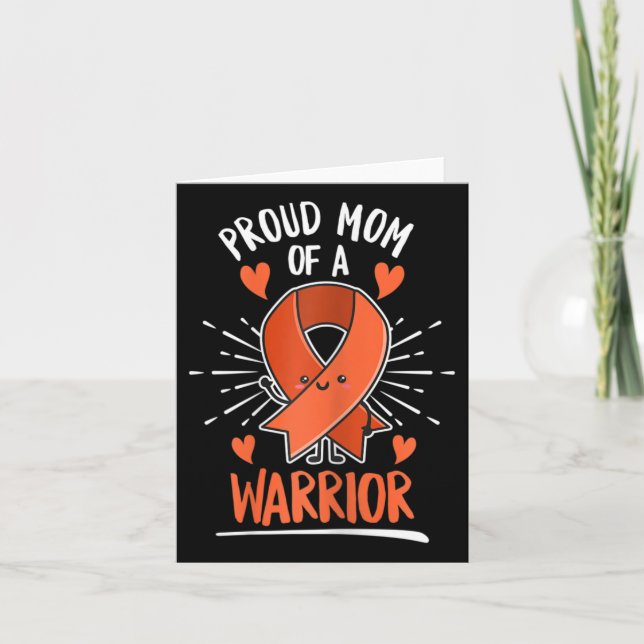 Fight Leukemia Design For A Mom Of A Warrior  Card (Front)