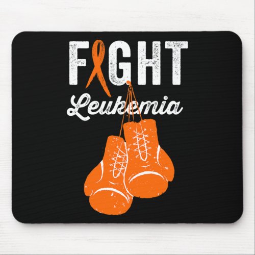 Fight Leukemia  Fighter Warrior Leukemia Awareness Mouse Pad