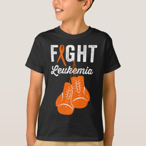 Fight Leukemia  Fighter Warrior Leukemia Awareness T_Shirt