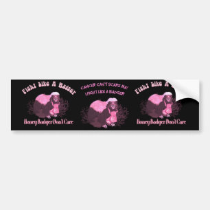 Fight Like A Badger Bumper Sticker