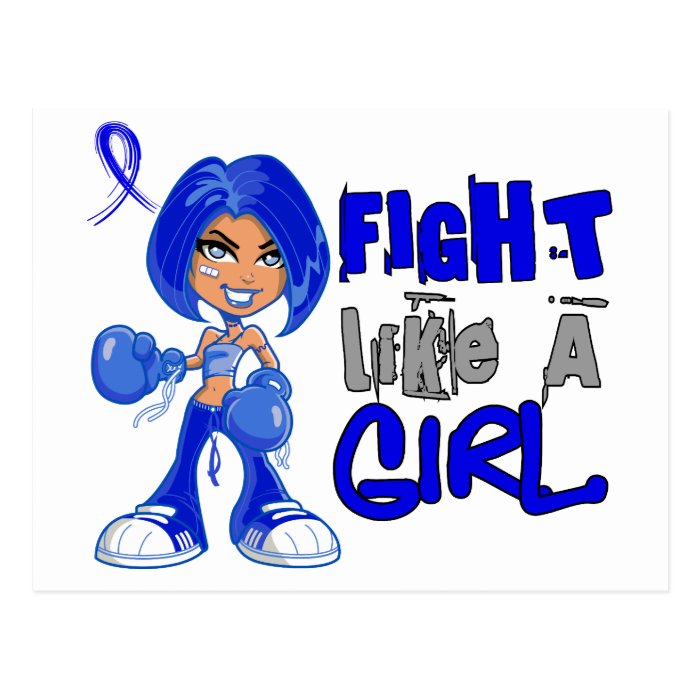 Fight Like a Girl Anal Cancer 42.8.png Postcards