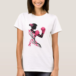 Fight Like a Girl – Boxing Breast Cancer Awareness T-Shirt