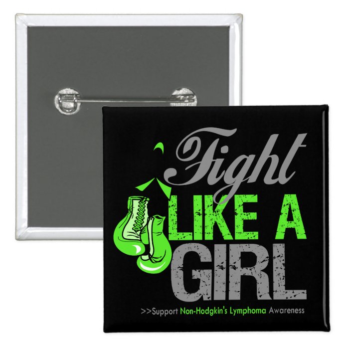 Fight Like a Girl Boxing   NonHodgkins Lymphoma Button