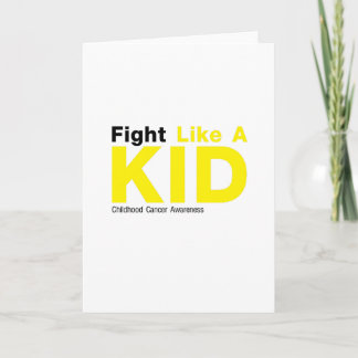 Fight Like A Kid Childhood Cancer Awareness Card