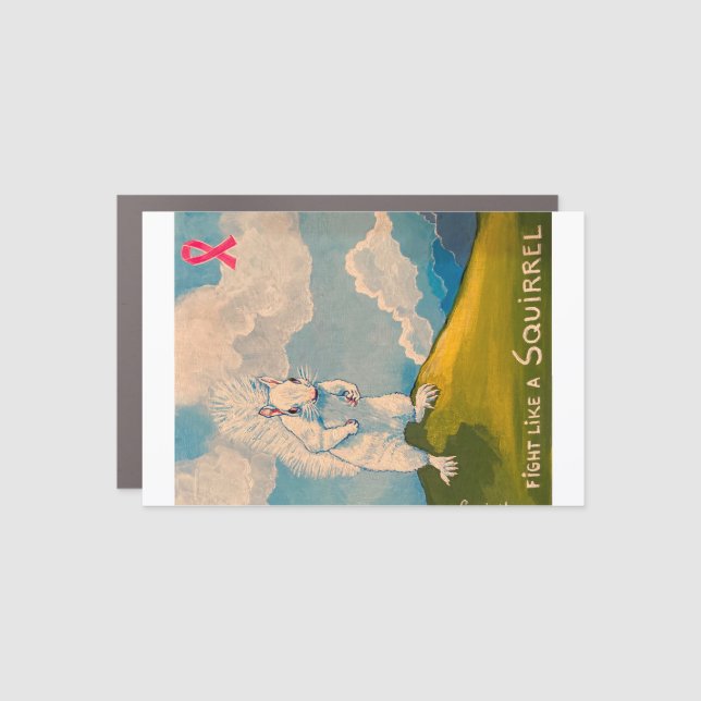 Fight Like A Squirrel Magnet (Front)