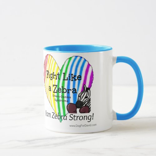 Fight Like a Zebra Ehlers_Danlos Awareness mug Mug