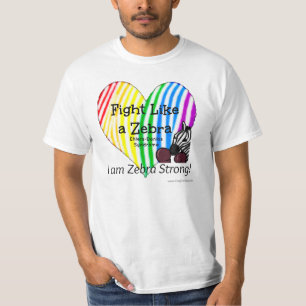 Fight Like a Zebra Ehlers-Danlos Awareness (XXL) T-Shirt
