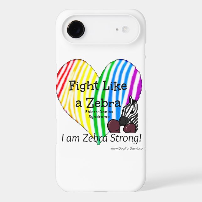 Fight Like a Zebra iPhone case (Back)
