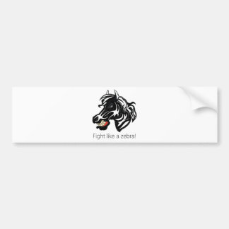Fight Like a Zebra.png Bumper Sticker