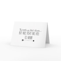 Fight Like Hell ~ Cancer Card
