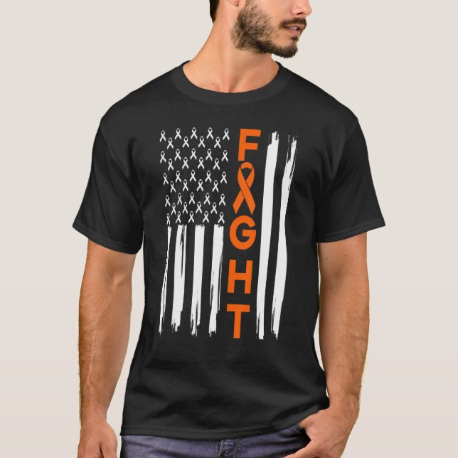 Fight Lungs Survivor Usa Flag Copd Awareness Month T-Shirt (Front)