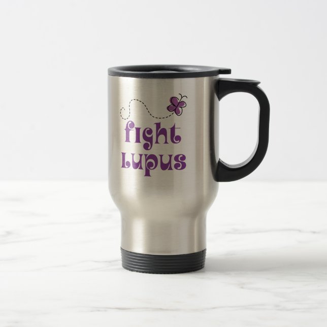 Fight Lupus Disease Travel Mug (Right)
